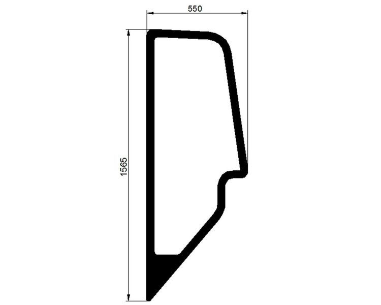 Скло John Deere — Телескопічний навантажувач — 3200 3215 3220 3400 3415 3420 — лівий бік 2161 фото