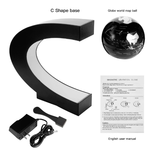 Глобус світлодіодний світильник з магнітною левітацією у вигляді карти світу 1005001941398451 фото