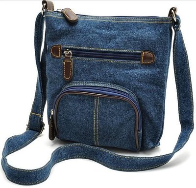 Жіноча сумка через плече на блискавці, повсякденна джинсова 1005001572594766 фото