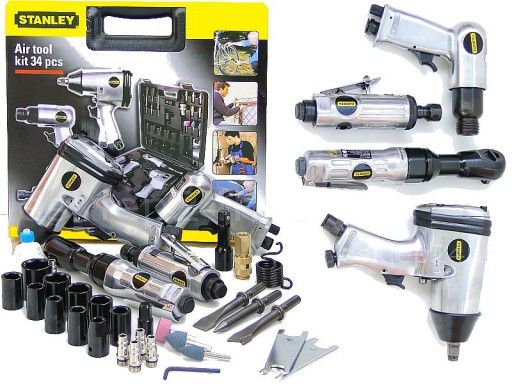 Набор пневматического инструмента Stanley AIR TOOL KIT 34 PCS 34 элемента 5212241621 фото