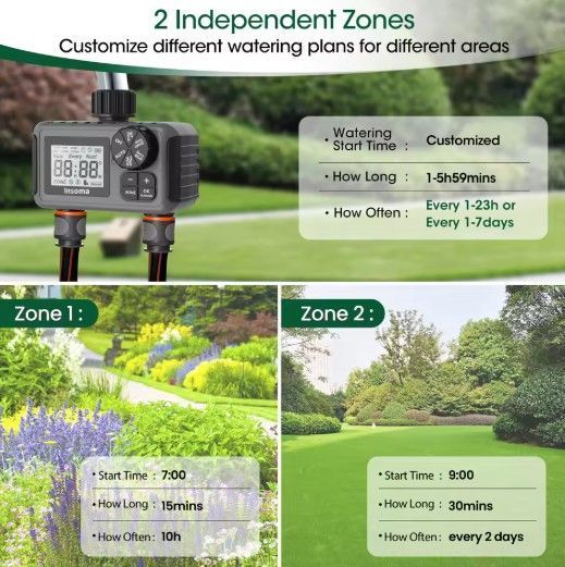 Система поливу Insoma Smart Irrigation з двома виходами 255176 фото