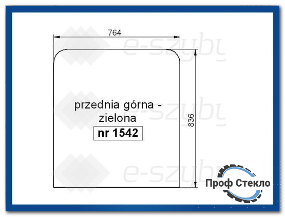 Стекло экскаватор JCB JS130LC, JS130W, JS145W, JS160W, JS175W, JS180LC, JS200W -передняя верхняя 8 1542 фото