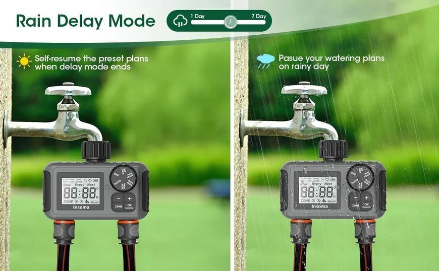 Система поливу Insoma Smart Irrigation з двома виходами 255176 фото