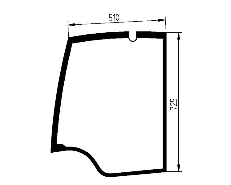 Навантажувач телескопічний JCB скло 515-40 (з 2010 року) — верхні двері 3503 фото