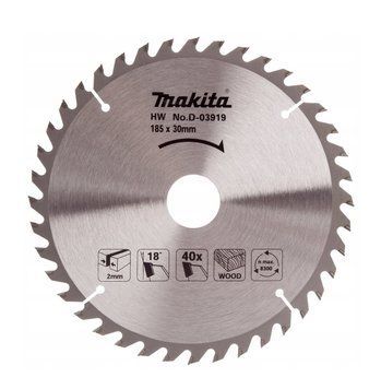 Пильний диск по дереву Makita D-03919 (185х30 мм, 40зубів) 17658763973 фото