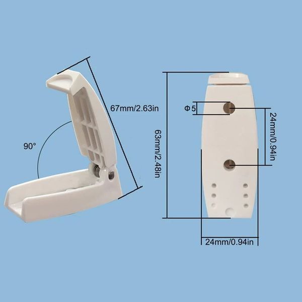 Зацеп двери кемпер 67мм 90* (белый) 1005005429538123 фото