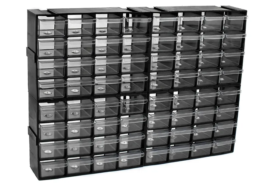 Купити Ящики органайзери модулі 64шт контейнери 9922269538 в інтернет магазині KVADRAT-територія мега корисних товарів