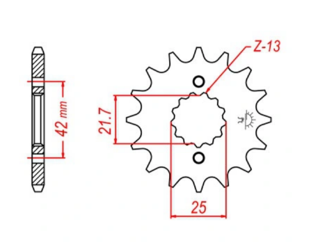 Комплект ланцюг DID 530 VX X-RING + шестерня передня JT Sprockets JTF513.15 + шестерня задня JTR859.48 9765636599 фото