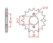 Комплект ланцюг DID 530 VX X-RING + шестерня передня JT Sprockets JTF513.15 + шестерня задня JTR859.48 9765636599 фото 3