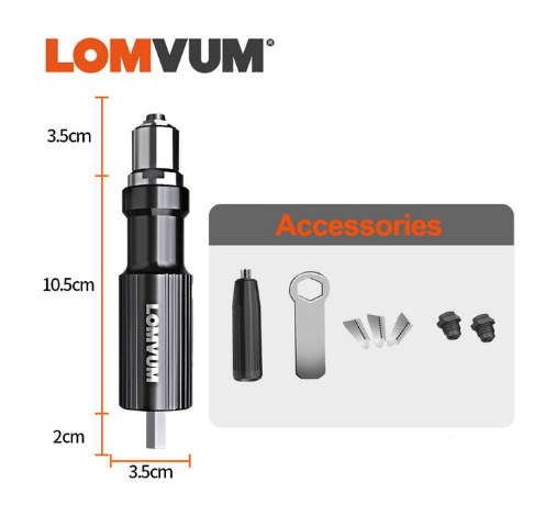 Насадка заклепочник на дриль шуруповерт LOMVUM 32931514985 фото