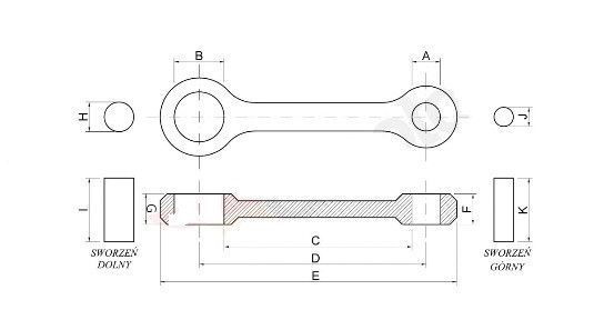 Шатун для квадроциклов Honda TRX 450 04-05 HR 8632 84973 фото