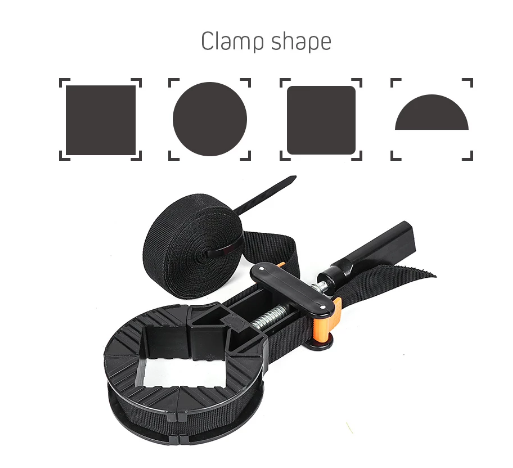 Швидкий затиск кутовий ремінний 4 щелепи 4000049808288 фото