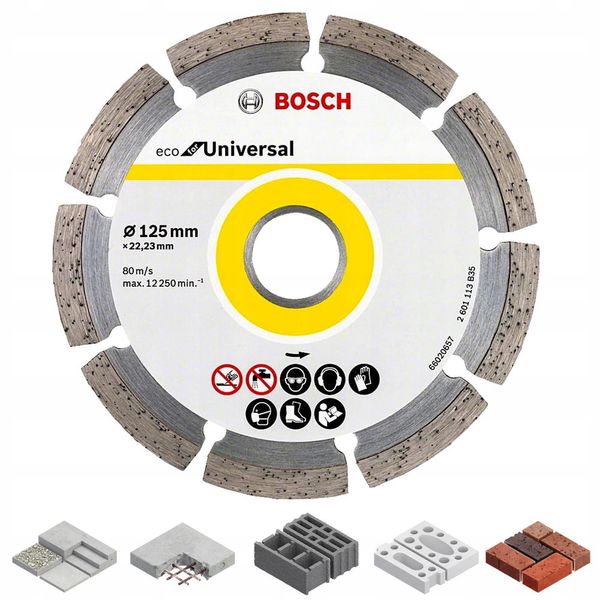 Диск бриллиантовый BOSCH Eco Universal 125мм 12274154195 фото