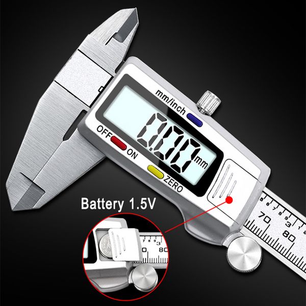 Штангенциркуль электронный цифровой 150 мм с LCD экраном в кейсе 32956302808 фото