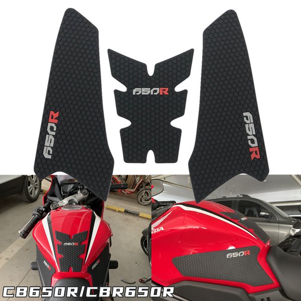 Наклейки гумові протиковзкі на бак мотоцикла Honda CB650F CBR650F 2013-2018 CB650R 2019-2020 4000200098784 фото