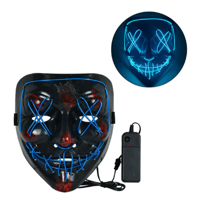 Неонова світлодіодна маска на Хеллоуїн 1005002835616055 фото