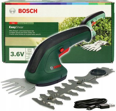 Кущоріз Bosch Easysher 120мм акумулятор 3,6V Li-lon 1,5Ah 10905164326 фото