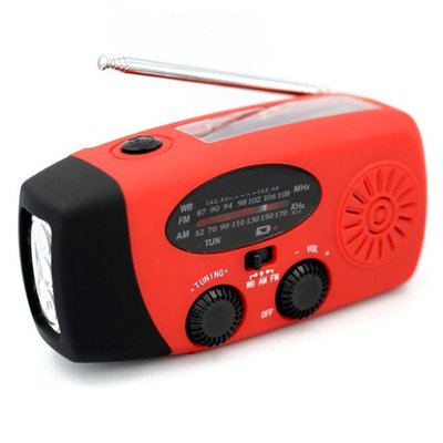 FM-радіо ліхтарик зарядний пристрій з механічною підзарядкою та сонячними батареями 1005003489941367 фото