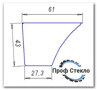 Стекло экскаватор-погрузчик Case 580 (K / LE / SLE / SUPER LE) / 580LXT - 590 (K / LE / SLE / SU- Дверь Нижняя 1091 фото