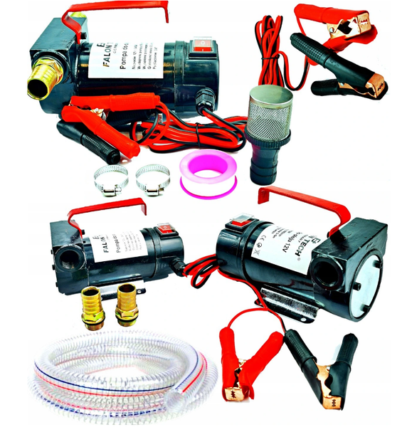 Насос топливный / перекачивающий, помповый Falon-Tech 12В 55л/мин + шланг 4м 9424436958 фото