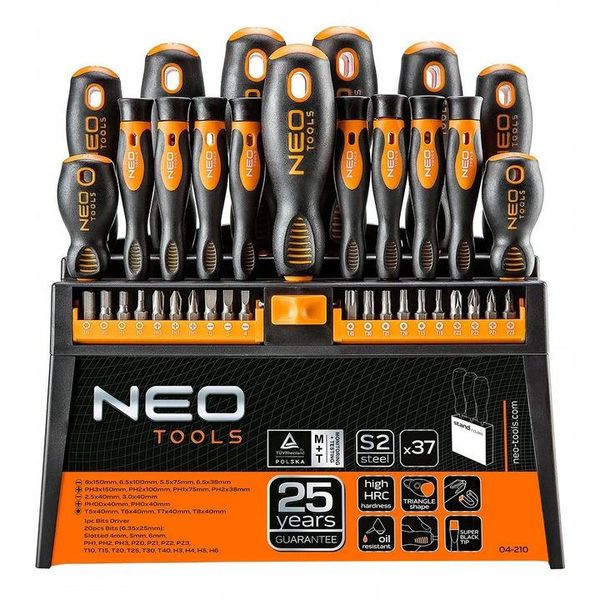 Набор отверток и насадок 37 шт. NEO TOOLS 04-210 11539110303 фото