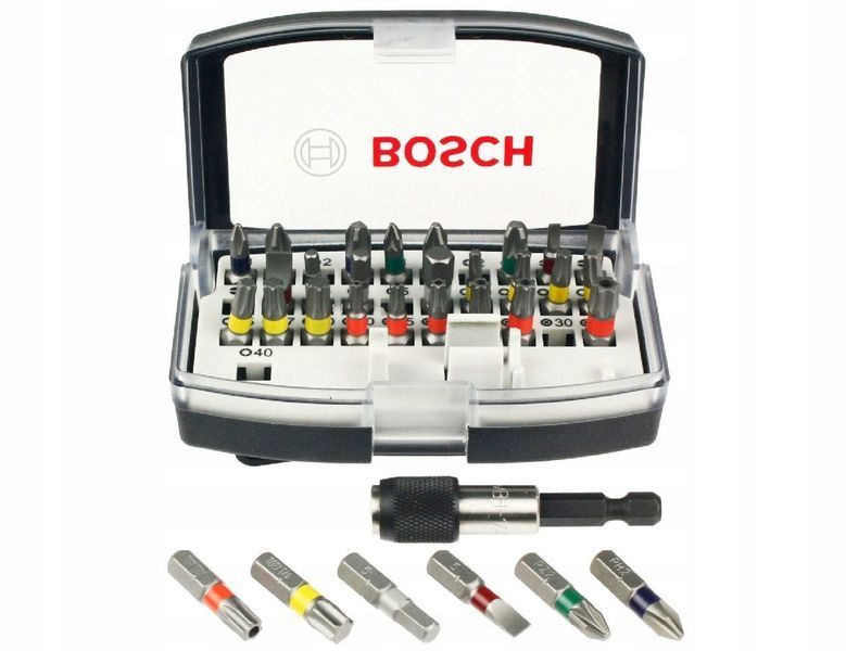 Набір біт Bosch Pro-Mix 32 шт. та магнітний тримач 11905969343 фото