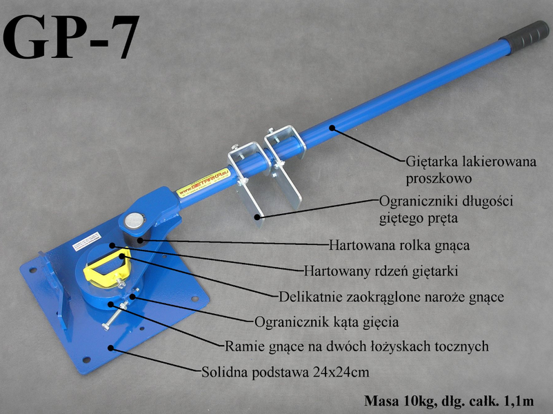 Ручной изгиб GP-7 fi 6-18мм гибочный станок, арматурогиб 6971372685 фото