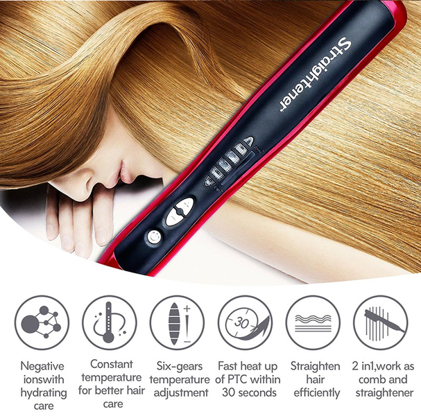 Випрямляч для волосся Hair Straightener ASL-908 32796890865 фото