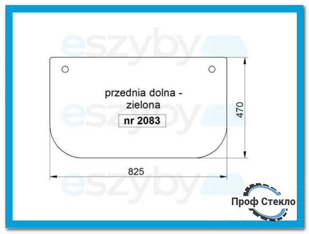 Скло екскаватор Komatsu PC/PW 130LC & NLC-8 PC/PW 130LC & NLC-10 HB205-1 - нижня передня частина 2 2083 фото