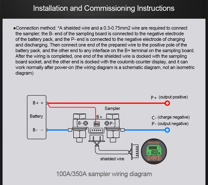 Тестер ємності батареї TR16 DC 8-120V 350A цифровий вольтметр амперметр з функцією пам'яті 1005004533105748 фото