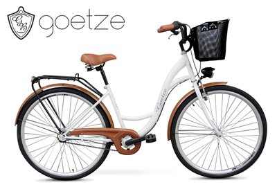 Жіночий міський велосипед GOETZE Classic 28 3 швидкості + кошик 6695683840 фото
