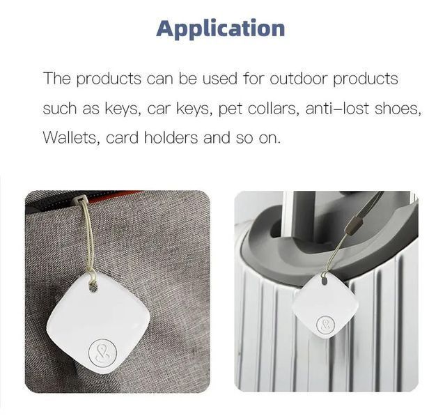 Міні-пристрій GPS-трекер стеження Bluetooth для Apple Find My APP Smart Tag 674764 фото