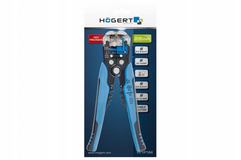 Съемник изоляции Högert Technik HT1P184 0,25 – 6 мм² 12769005804 фото