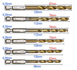 Набір свердел HSS з титановим покриттям хвостовик 1/4 "1.5-6.5 мм 13 шт 32274725022 фото 7