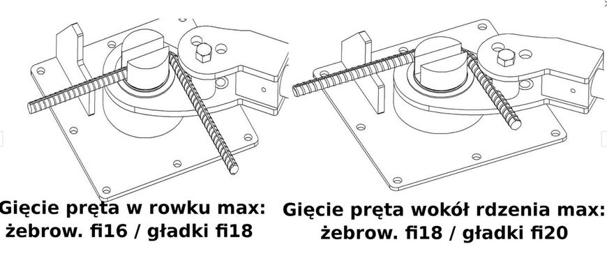 Арматурогиб GP-8 fi 8-20мм изгибающий станок, ручной изгиб 6848933663 фото