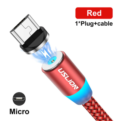 Магнітний Micro USB кабель 1м для зарядки телефону USLION 1005002231745991-1M фото