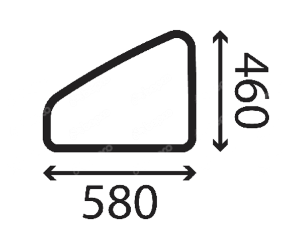 Стекло нижняя часть двери мини-экскаватор Bobcat: E60, E62, E80, E85 7006014 фото