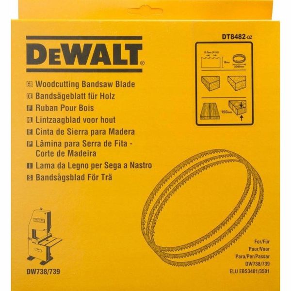 Ленточное пильное полотно по дереву DeWalt DT8482 16*0,6 9378628137 фото