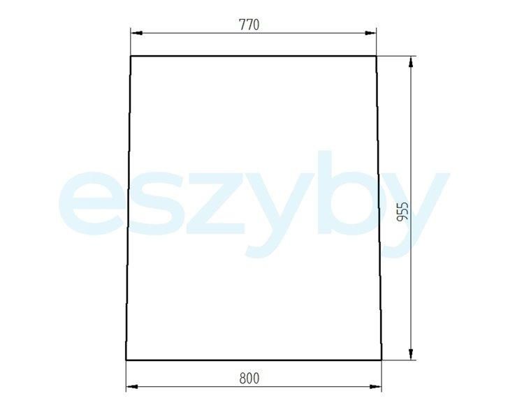 Скло Manitou телескопічний — MLT 524 527 628 632 728.4 728T 928.4, MVT 665T 1330SL — передній 4053 фото