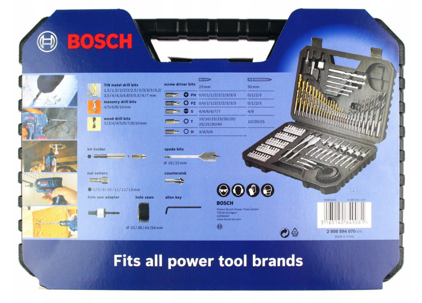 Набор сверл и бит BOSCH TITANIUM 103 шт. 10142412897 фото