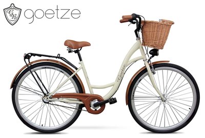 Жіночий міський велосипед GOETZE Classic 28 3 швидкості + кошик 6695716620 фото