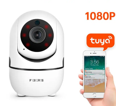 Охранная IP Wi-Fi камера Fuers T09T 1080P совместимая с системами безопасности Tuya Smart 4000310818781 фото