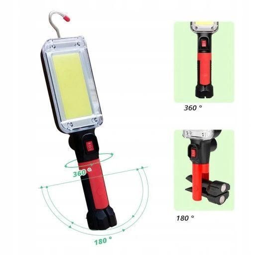 Ліхтар для майстерні акумуляторний COB LED 4в1 11287422053 фото