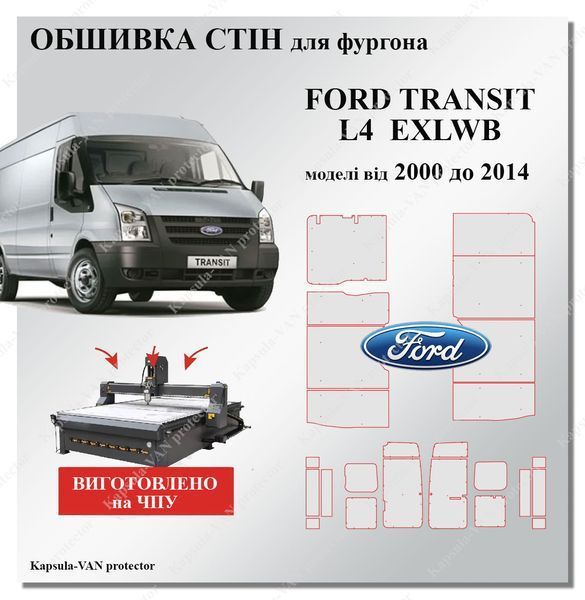 обшива стін Ford Transit