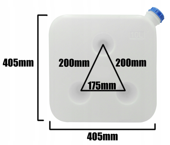 Топливный бак автономных обогревателей 10л WEBASTO, PLANAR, EBERSPACHER 11902014412 фото