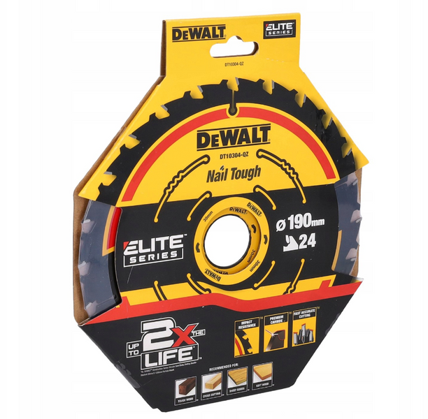 Диск пильний для дерева Dewalt 190x24х30 DT10304 пила 13094214182 фото