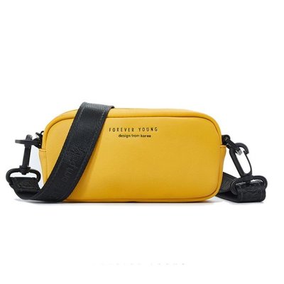 Жіноча шкіряна сумочка через плече жовта 1005001398101937 фото