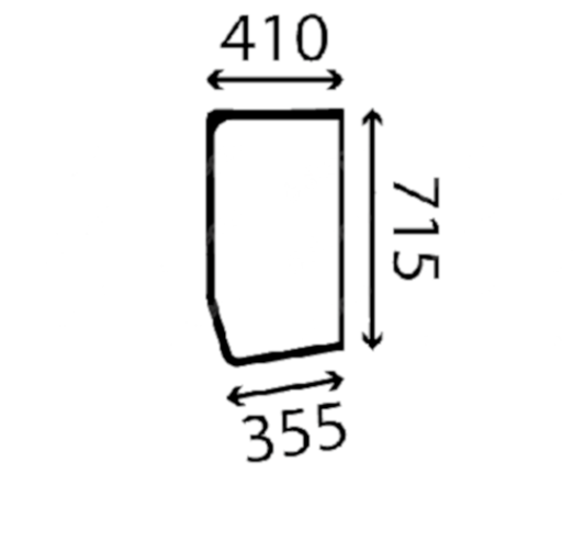 Скло бокове переднє міні екскаватора Airman AX33U-5 Hitachi ZAXIS 33U-5A, John Deere 26G YD00004966 фото