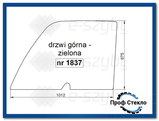 Скло Manitou - MHT 10120L 10160 7140 860L, MLT 629.120 LS 633.120 T 633TLS 634.120 LSU 634T - верхня двері 225232 фото