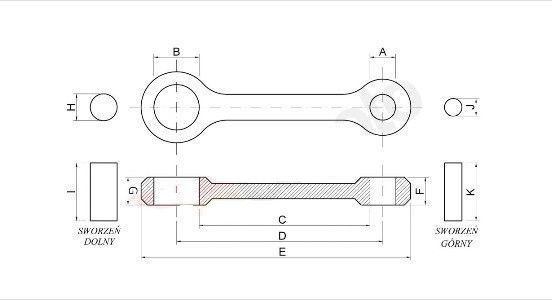 Шатун для мотоциклів Honda CRF 250 R/X 04-15 HR 8616 84978 фото